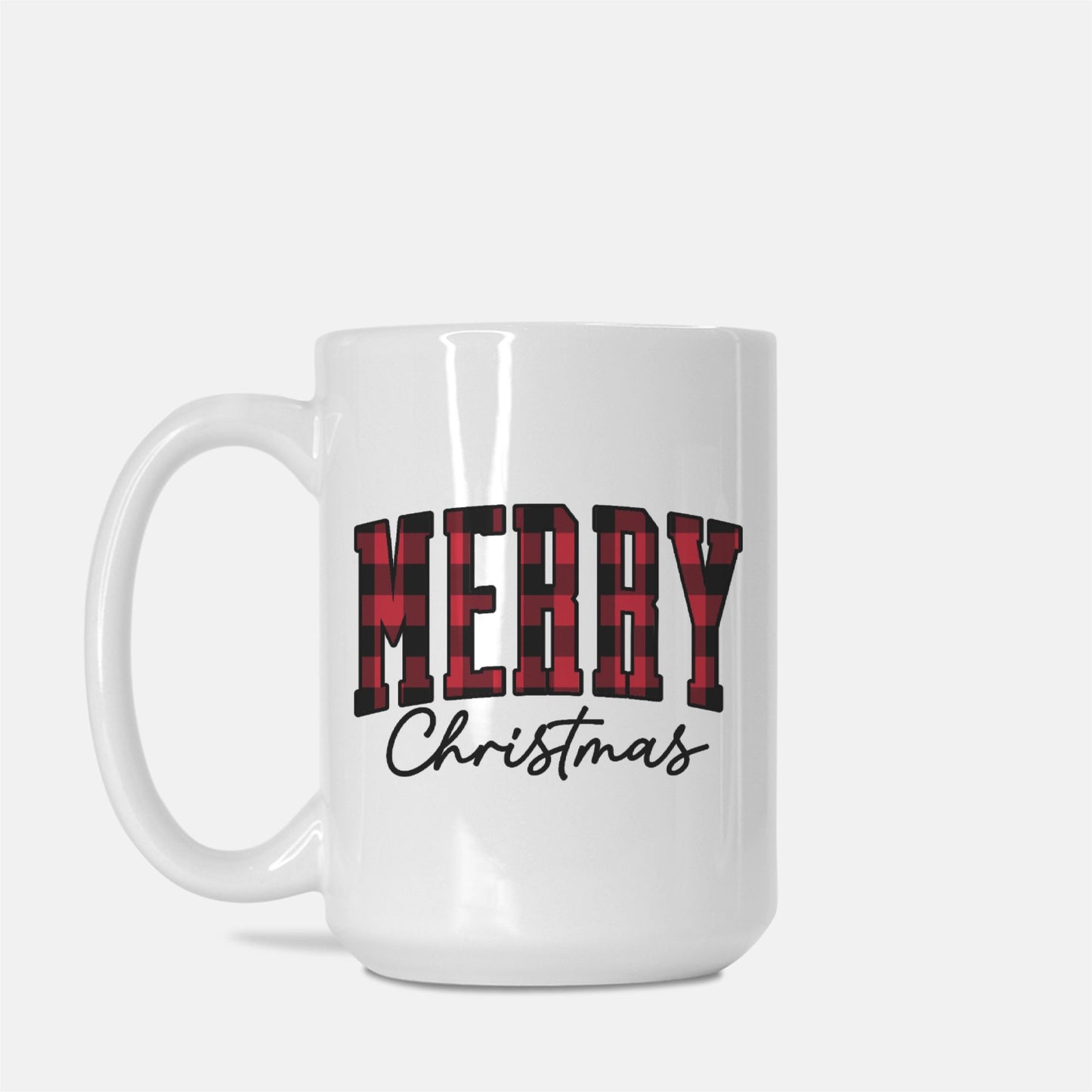 Buffalo Plaid Christmas Mug Deluxe 15oz.