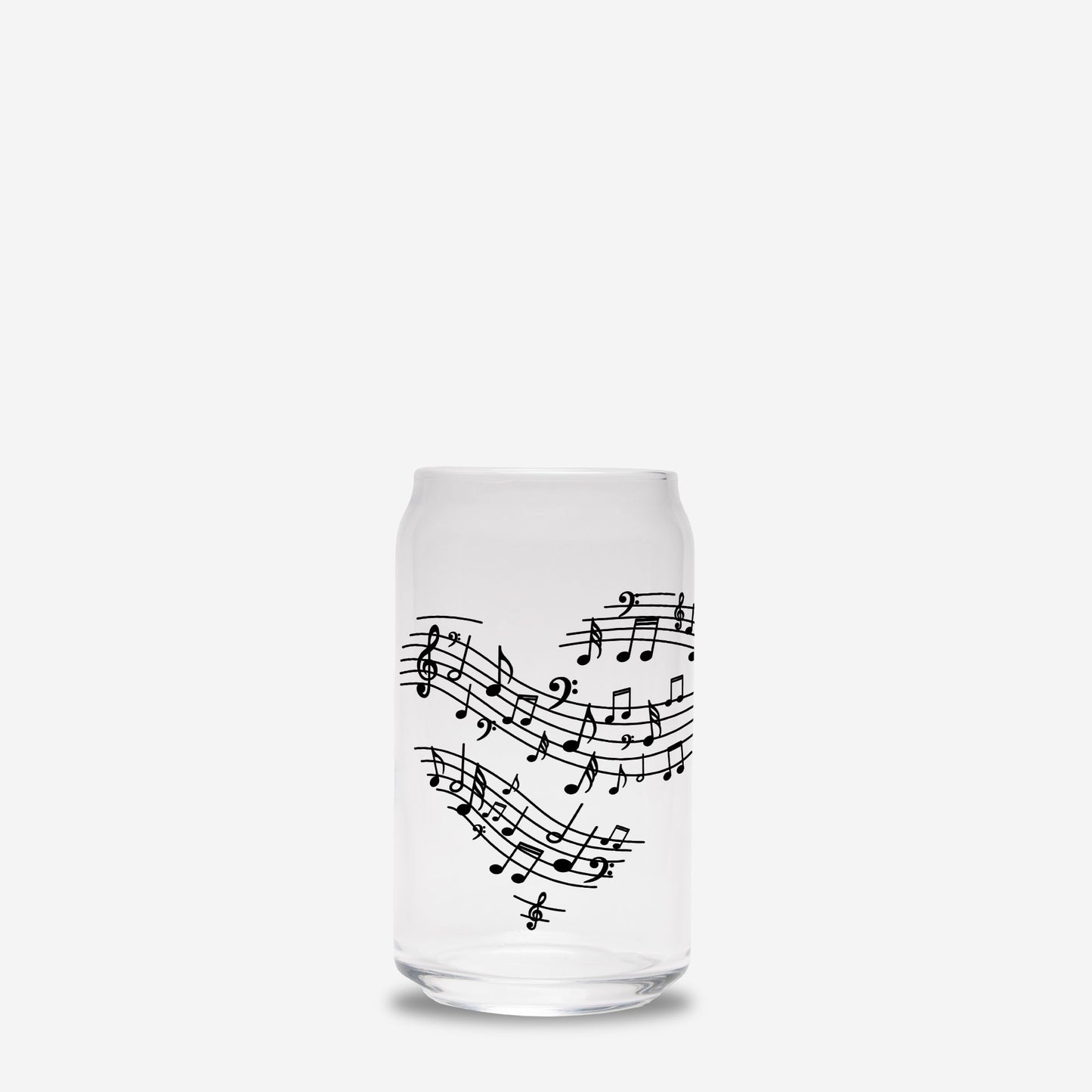 Music Heart Glass Can