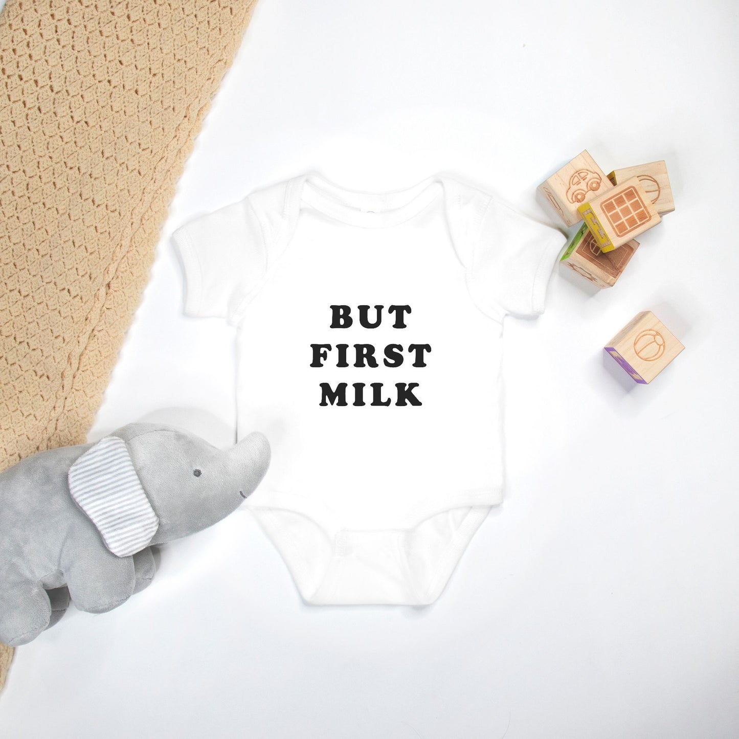 But First Milk Baby One Piece
