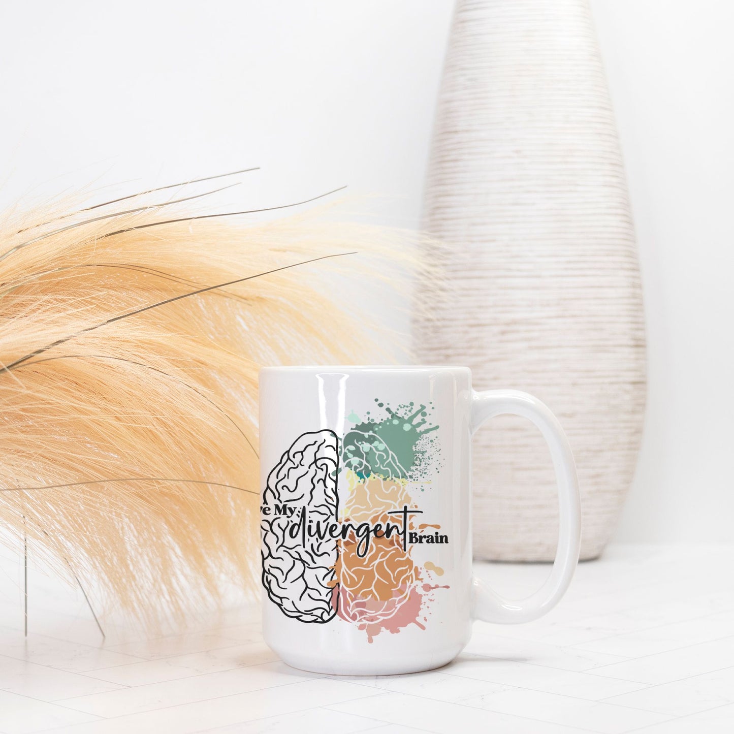 Neurodiverse Brain Mug Deluxe 15oz.