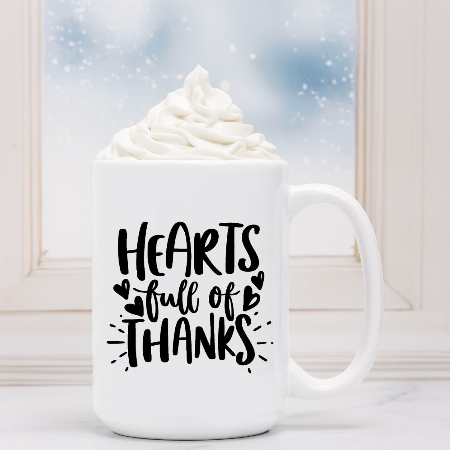 Thankful Heart Mug Deluxe 15oz.