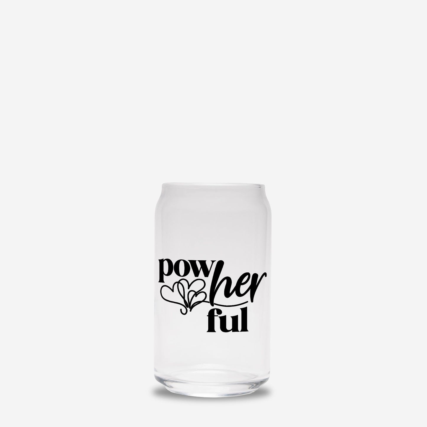 Pow-Her-Ful Glass Can 16oz