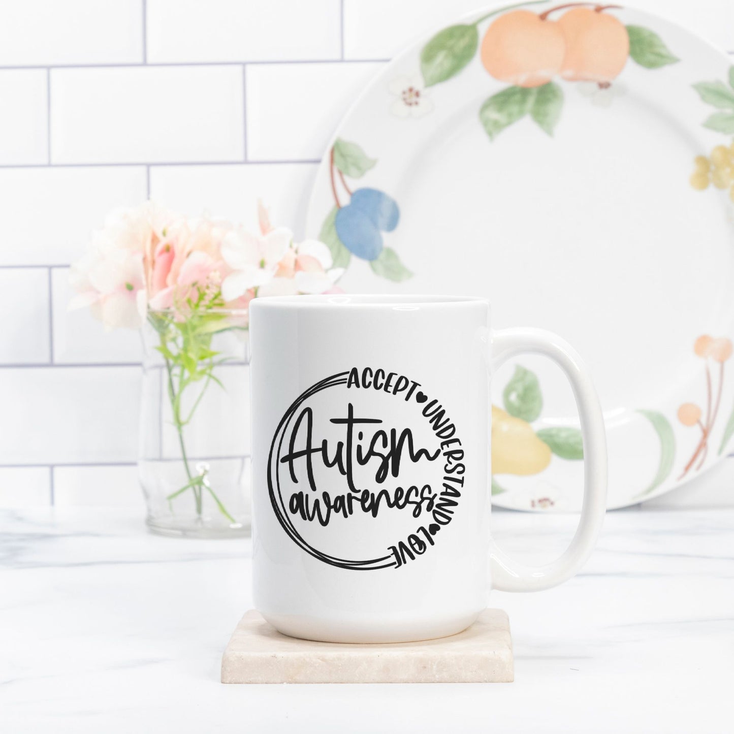 Autism Awareness Mug Deluxe 15oz.