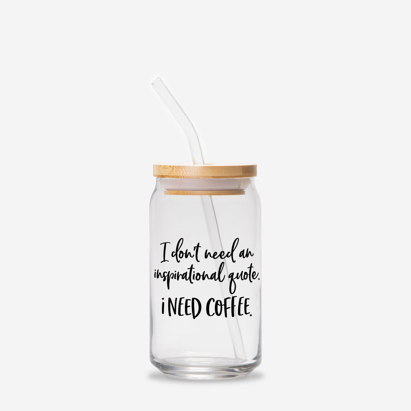 No Quotes Glass Can