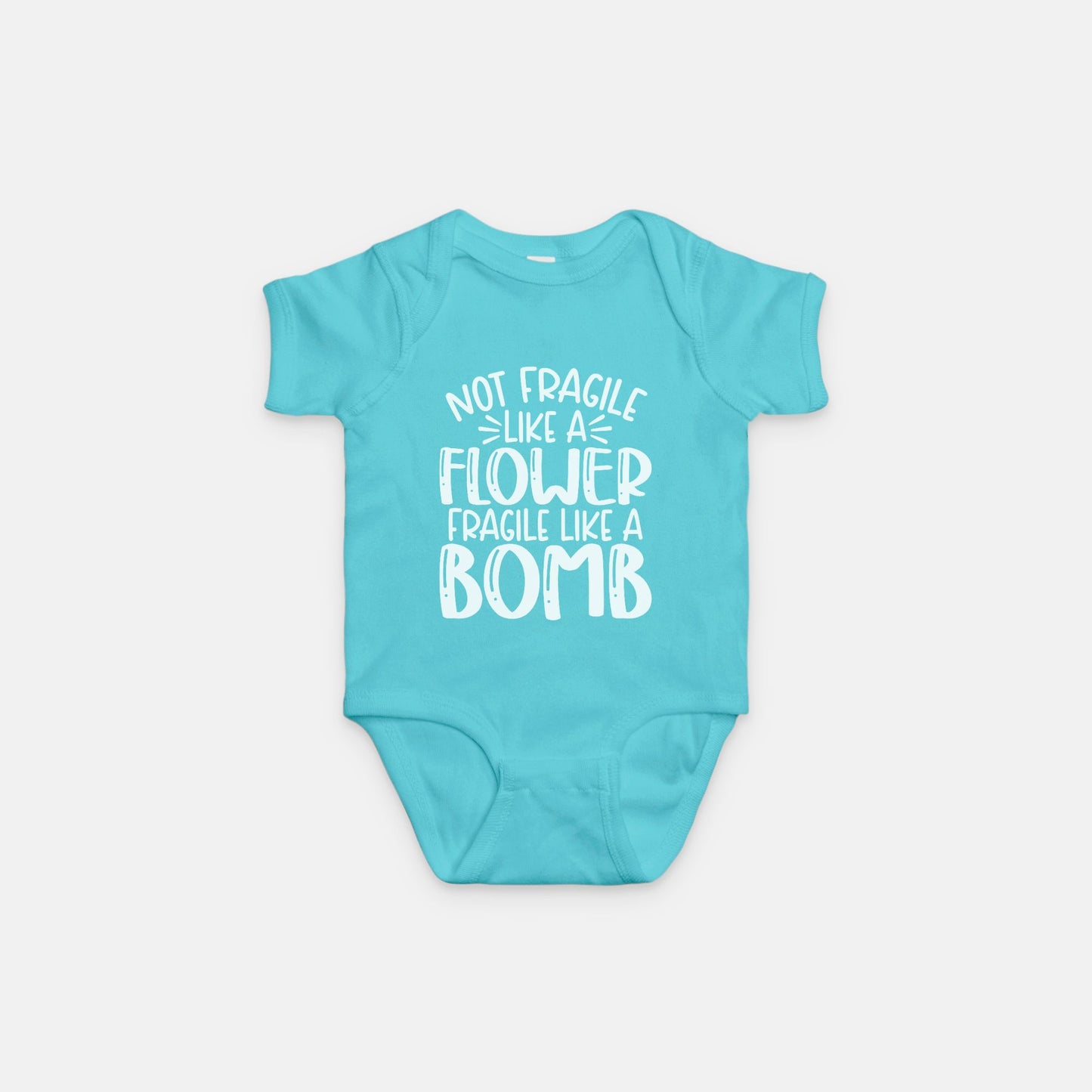 Fragile Like a Bomb Baby One Piece