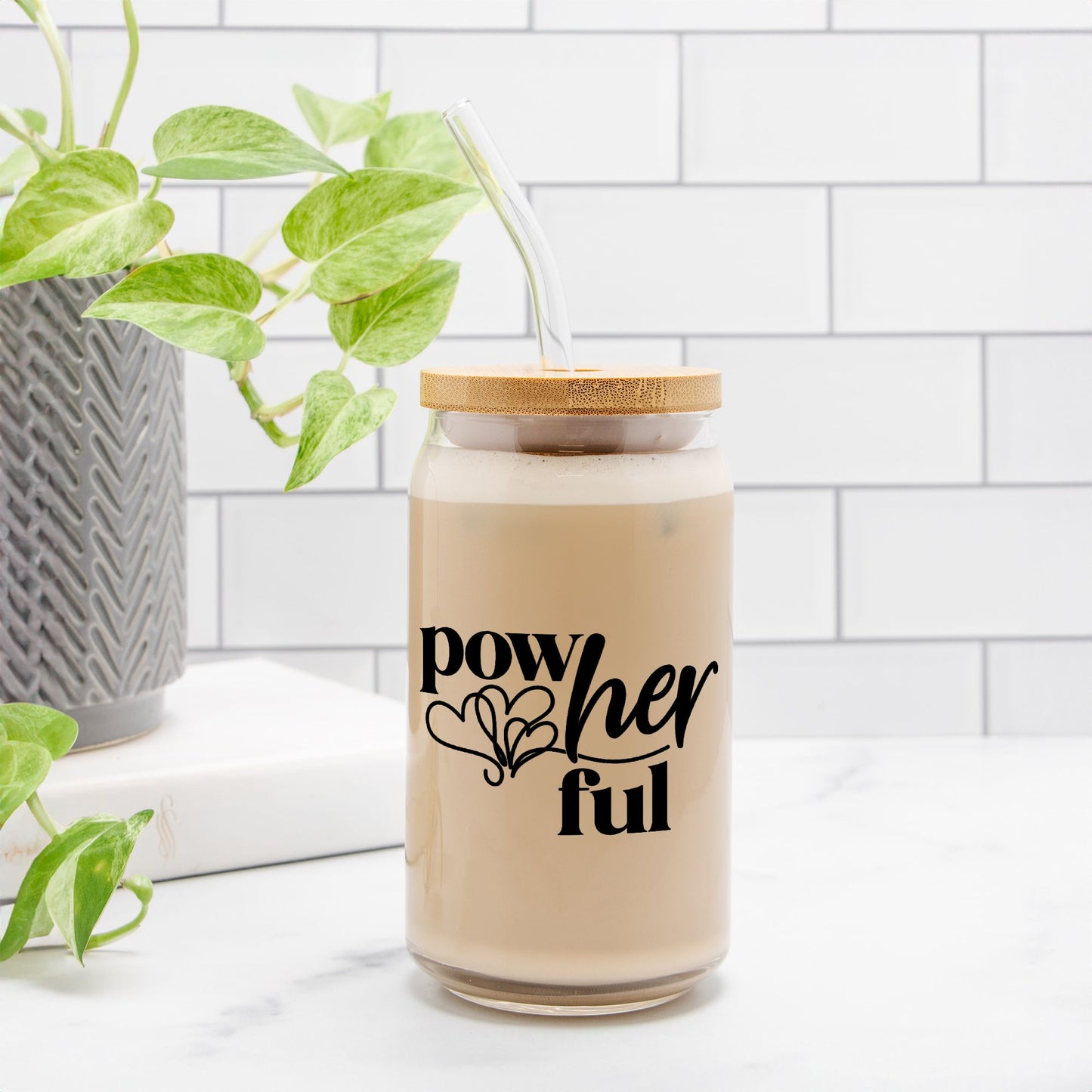 Pow-Her-Ful Glass Can 16oz