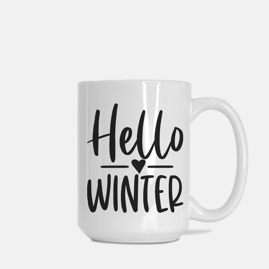 Hello Winter Mug Deluxe 15oz.