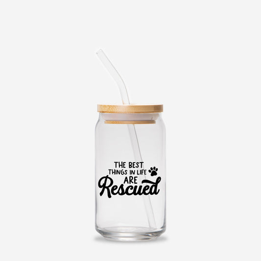 Rescued Pets Glass Can