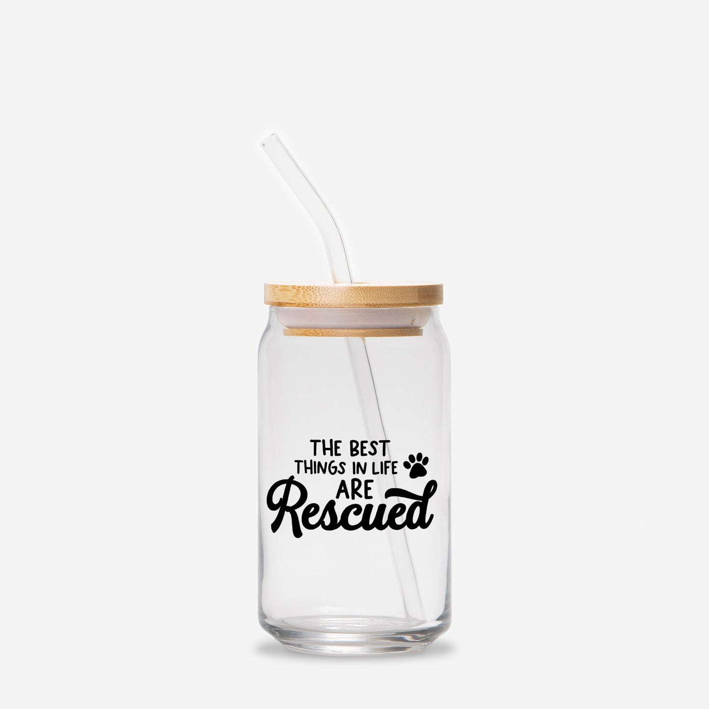 Rescued Pets Glass Can