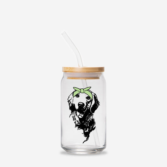 Golden Glass Can