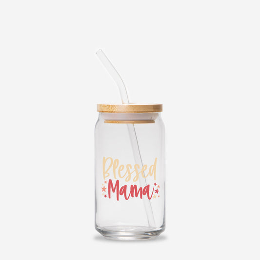 Blessed Mama Glass Can