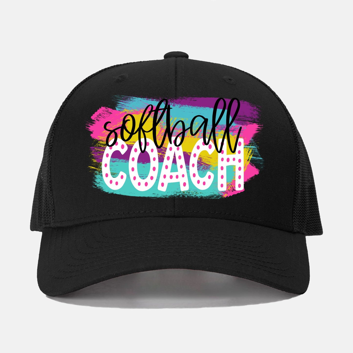 Softball Coach Retro Trucker Hat