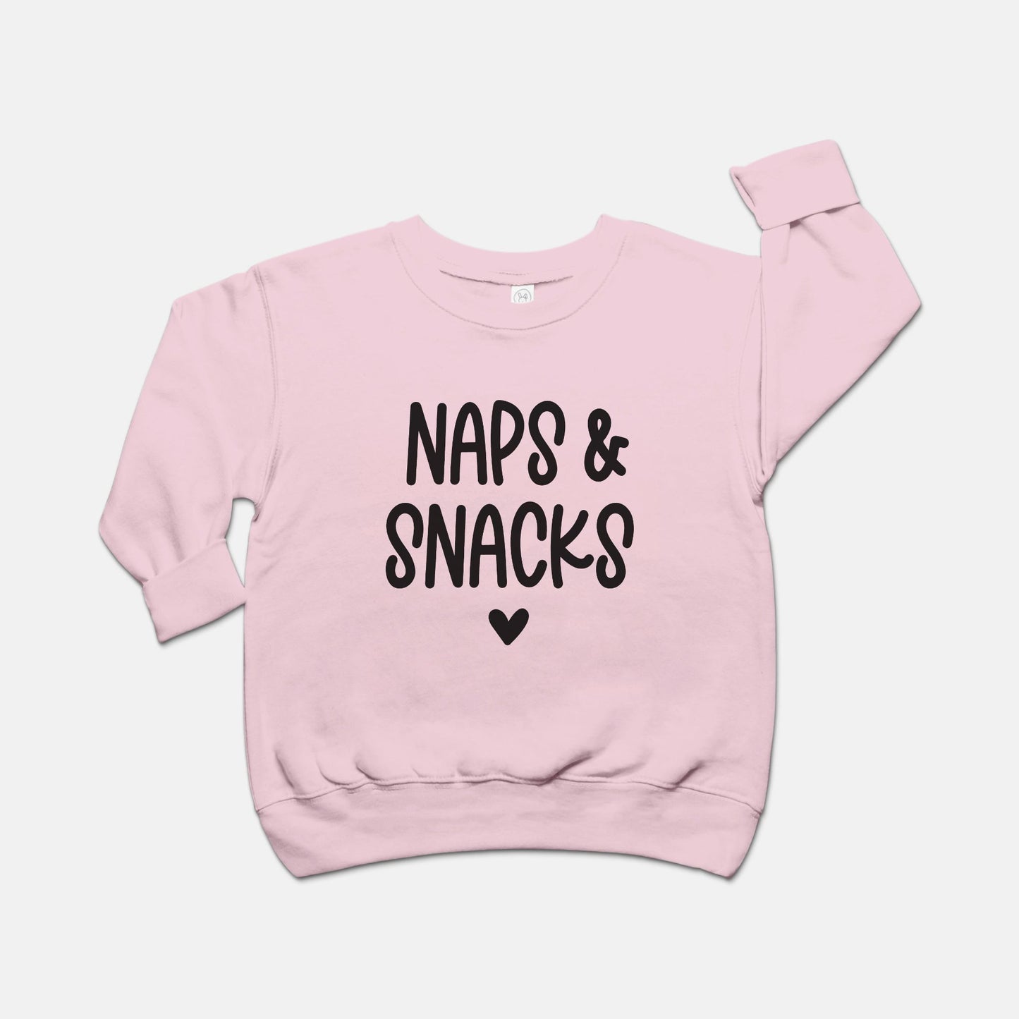 Naps & Snacks Toddler Crew Neck Sweatshirt