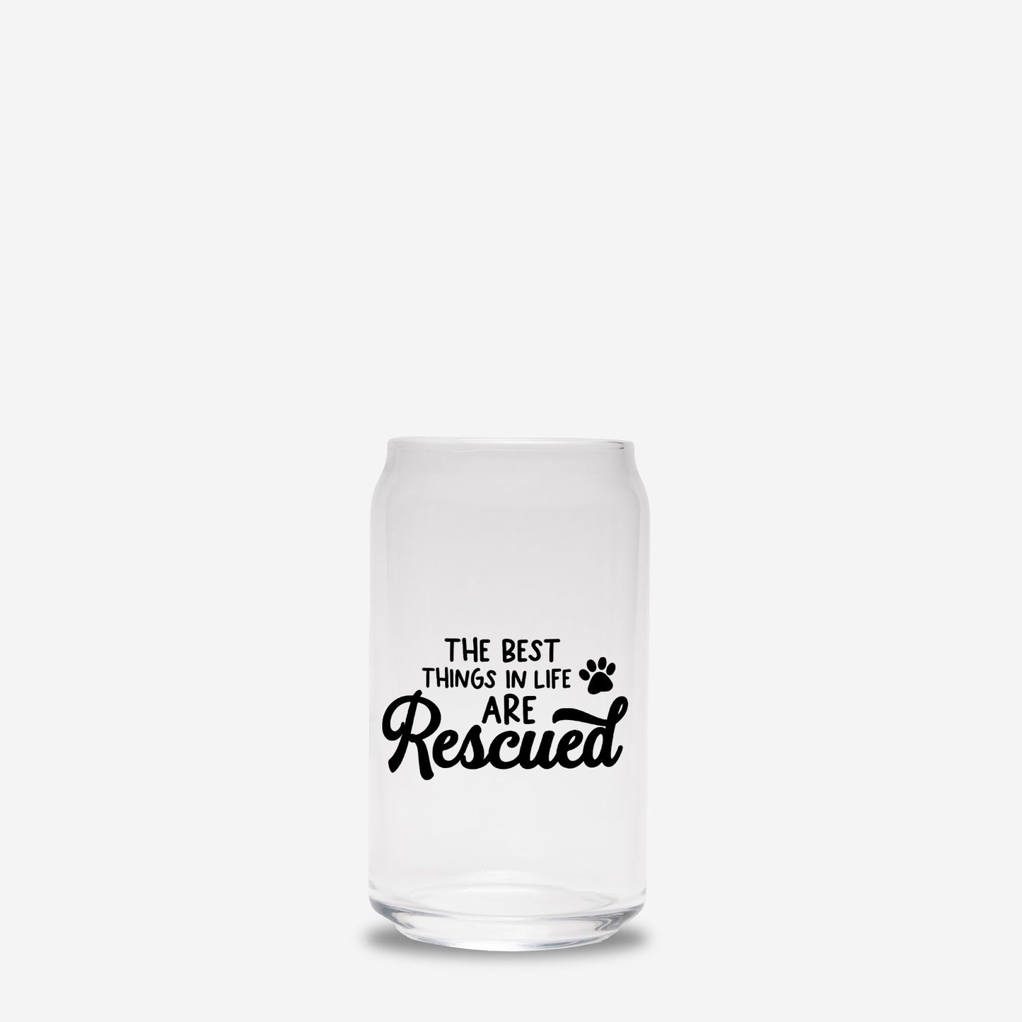 Rescued Pets Glass Can