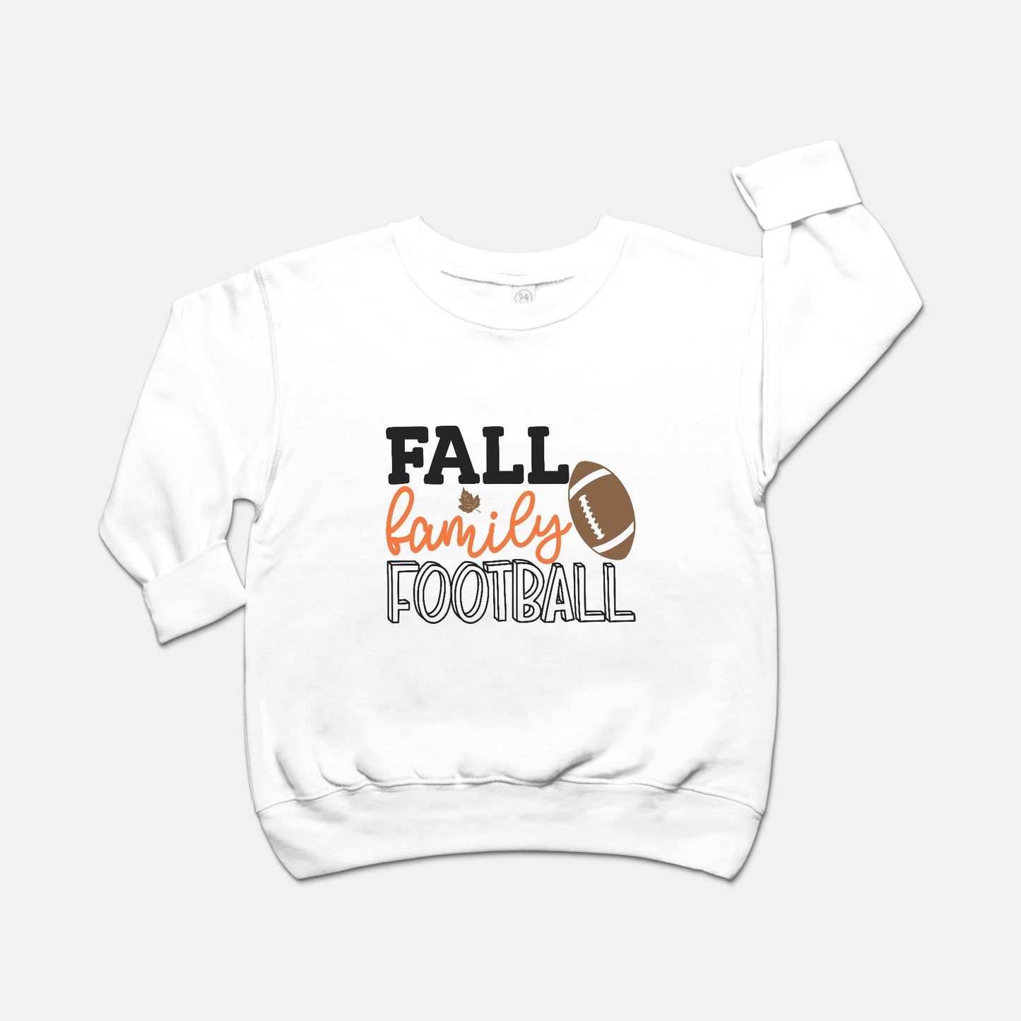 Fall, Family, Football Toddler Crew Neck Sweatshirt