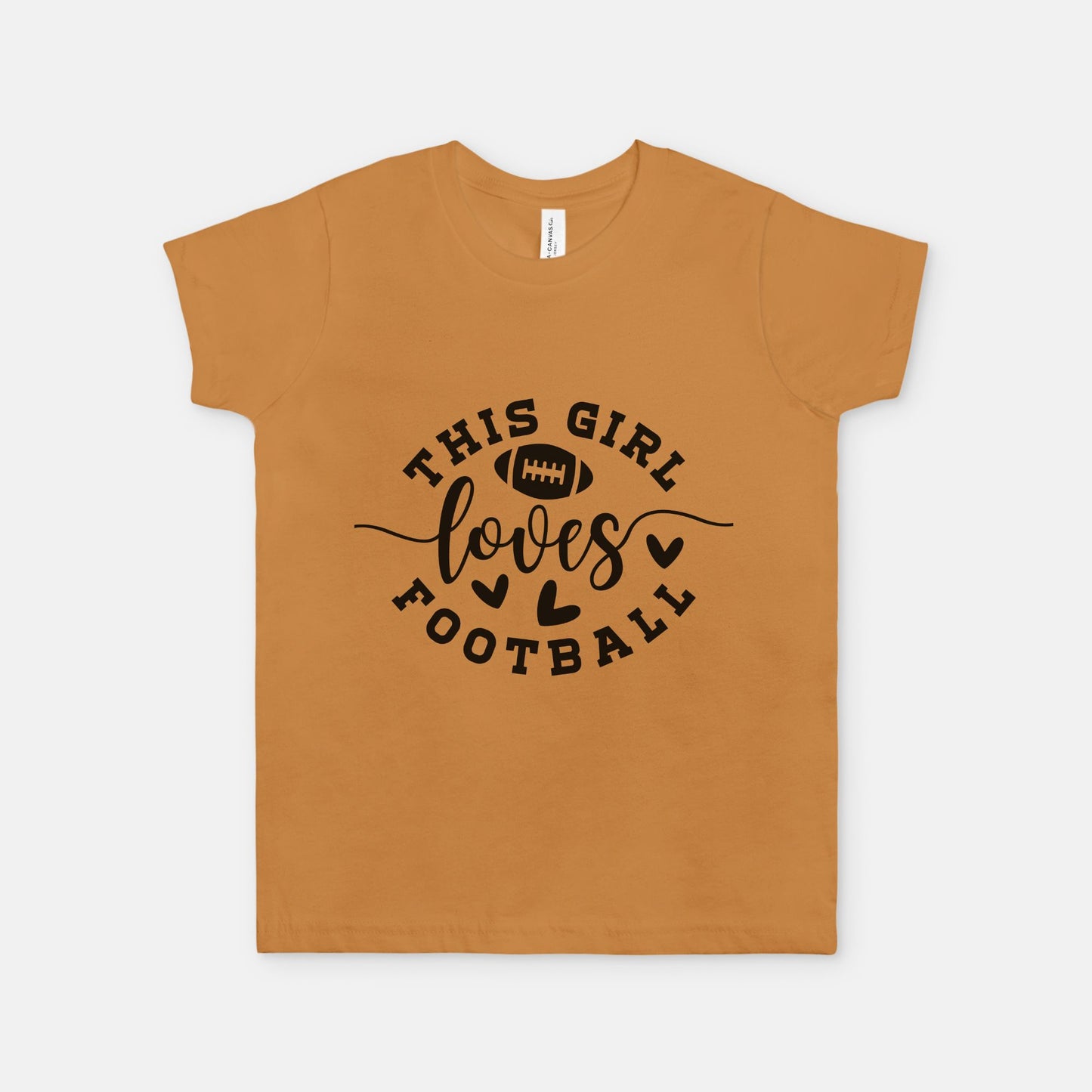 Football Girl Kids Short Sleeve Tee