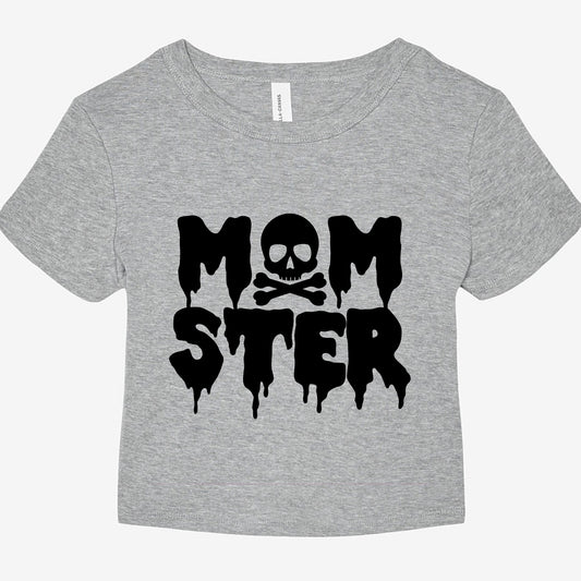 Momster Women's Micro Rib Baby Tee 1010