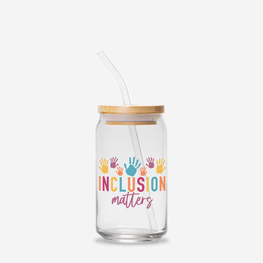 Inclusion Matters Glass Can 16oz