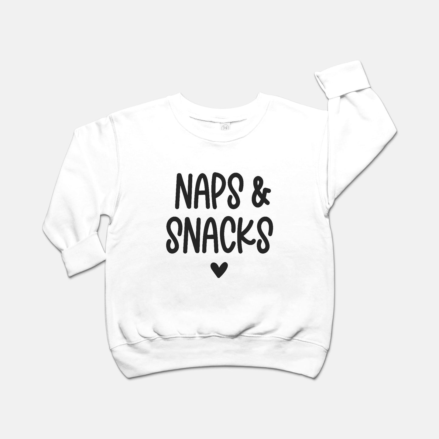 Naps & Snacks Toddler Crew Neck Sweatshirt