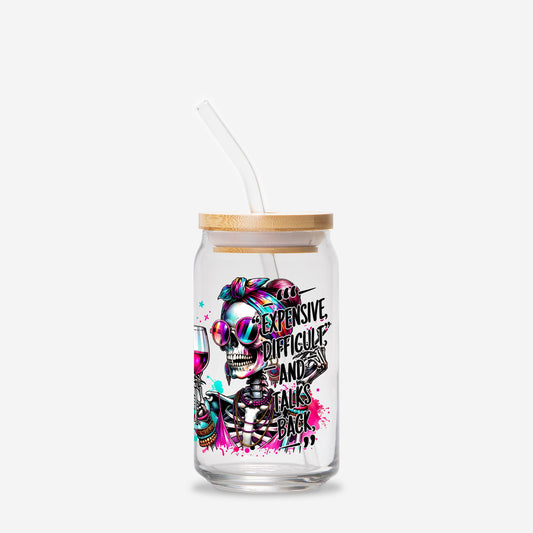 Talks Back Glass Can 16oz