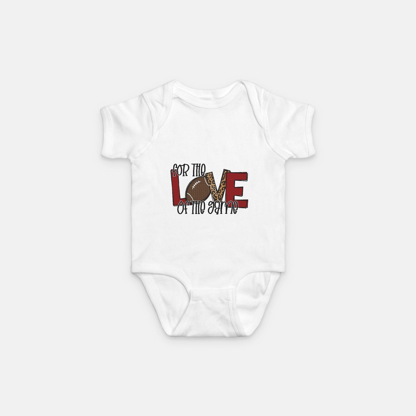 Love Football Baby One Piece