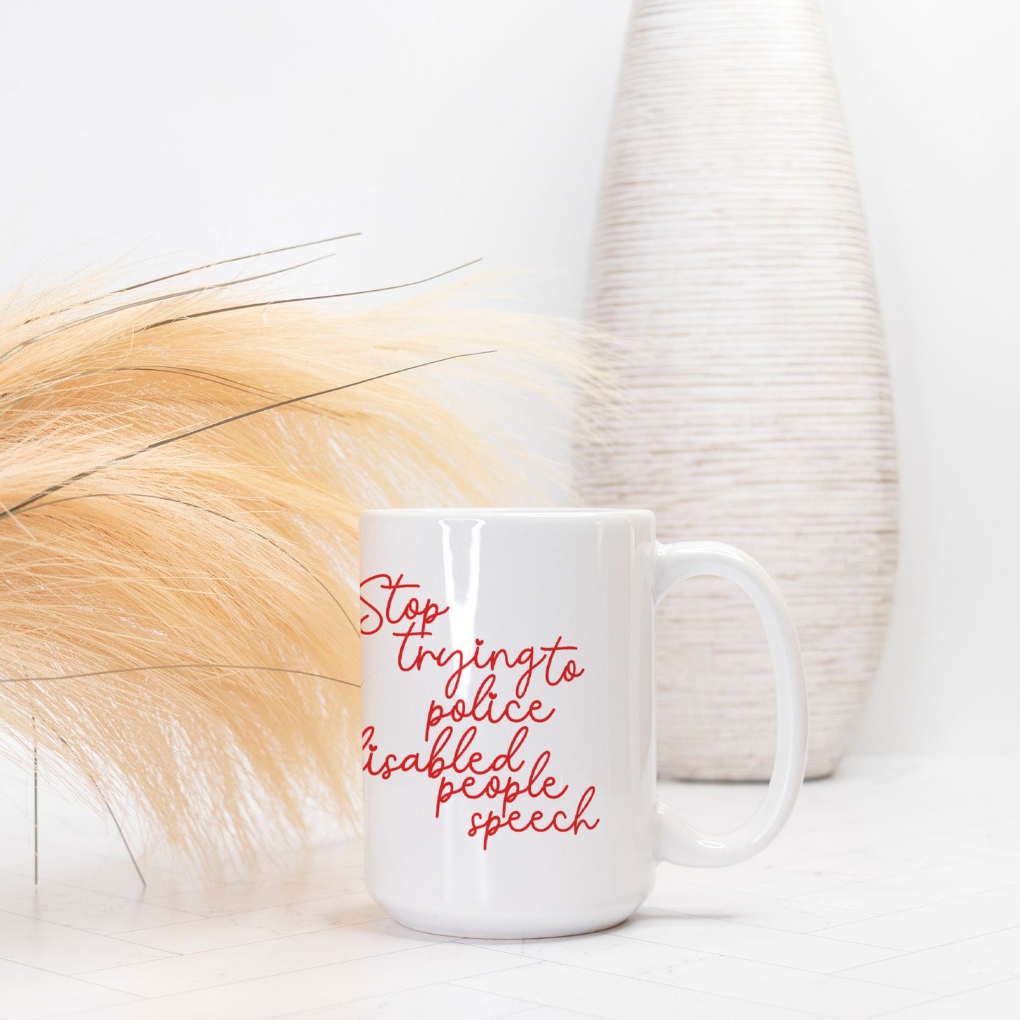Disabled Speech Mug Deluxe 15oz.
