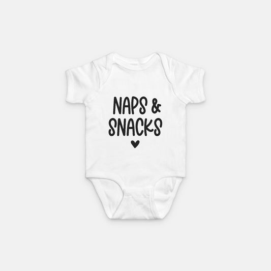 Naps & Snacks Baby One Piece