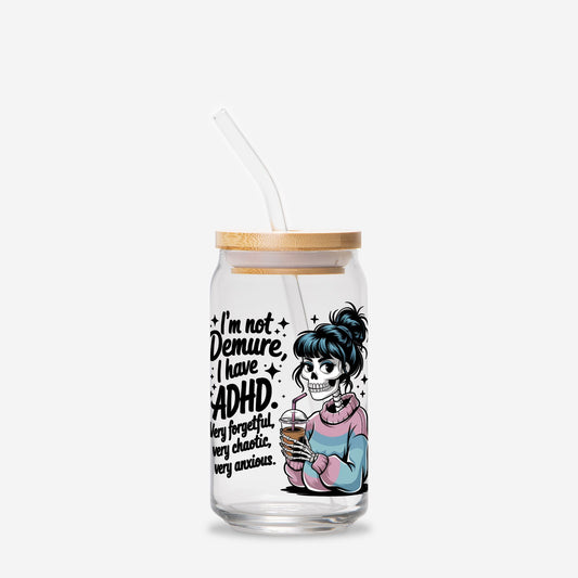 ADHD Demure Glass Can 16oz