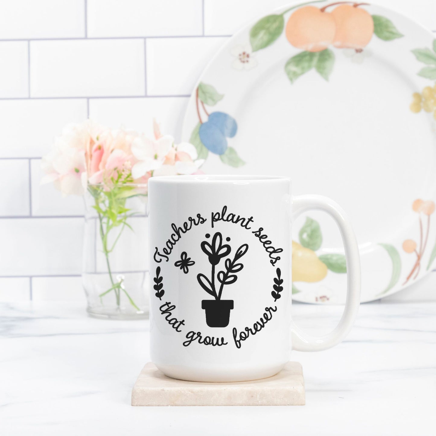 Teachers Plant Seeds Mug Deluxe 15oz.