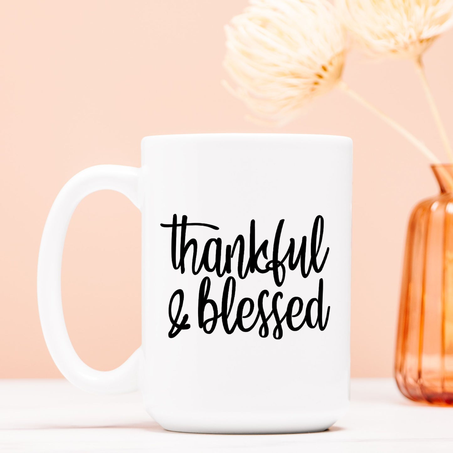 Thankful & Blessed Mug Deluxe 15oz.