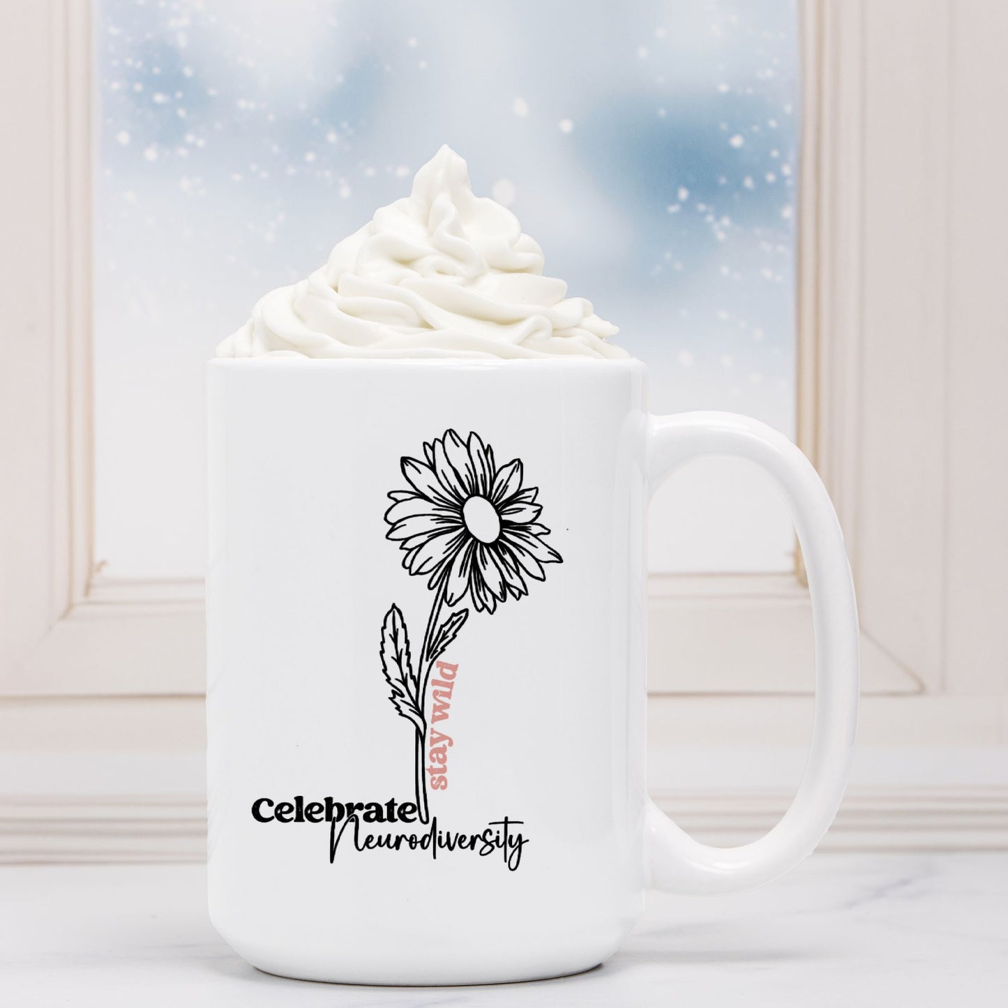 Celebrate Neurodiversity Mug Deluxe 15oz.