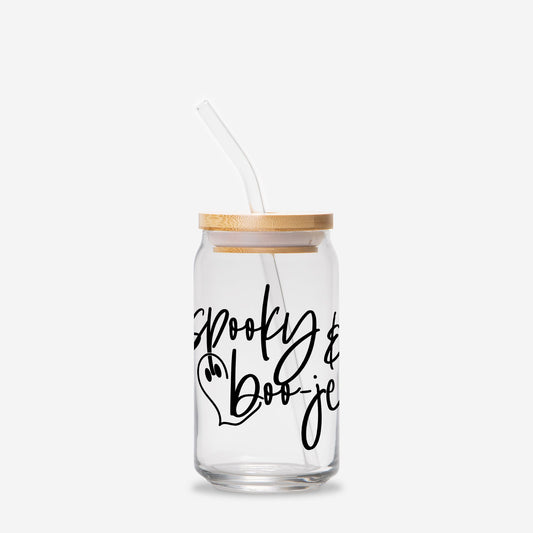 Spooky Boojee Glass Can