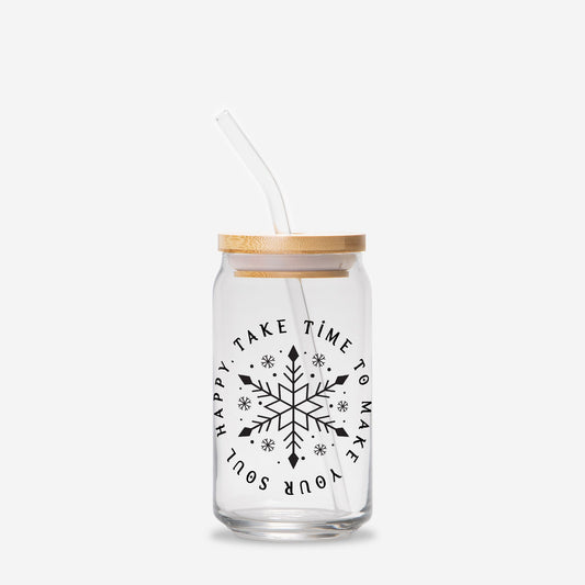 Happy Soul Glass Can