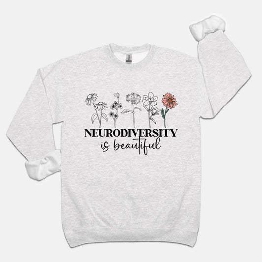 Neurodiversity is Beautiful Unisex Crew Neck Sweatshirt
