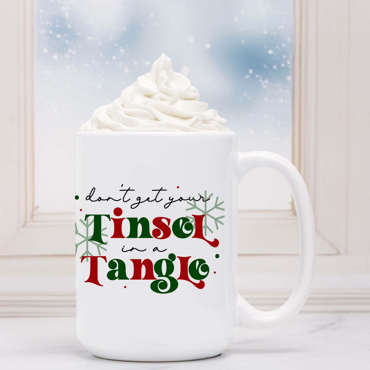 Tinsel Tangle Mug Deluxe 15oz.
