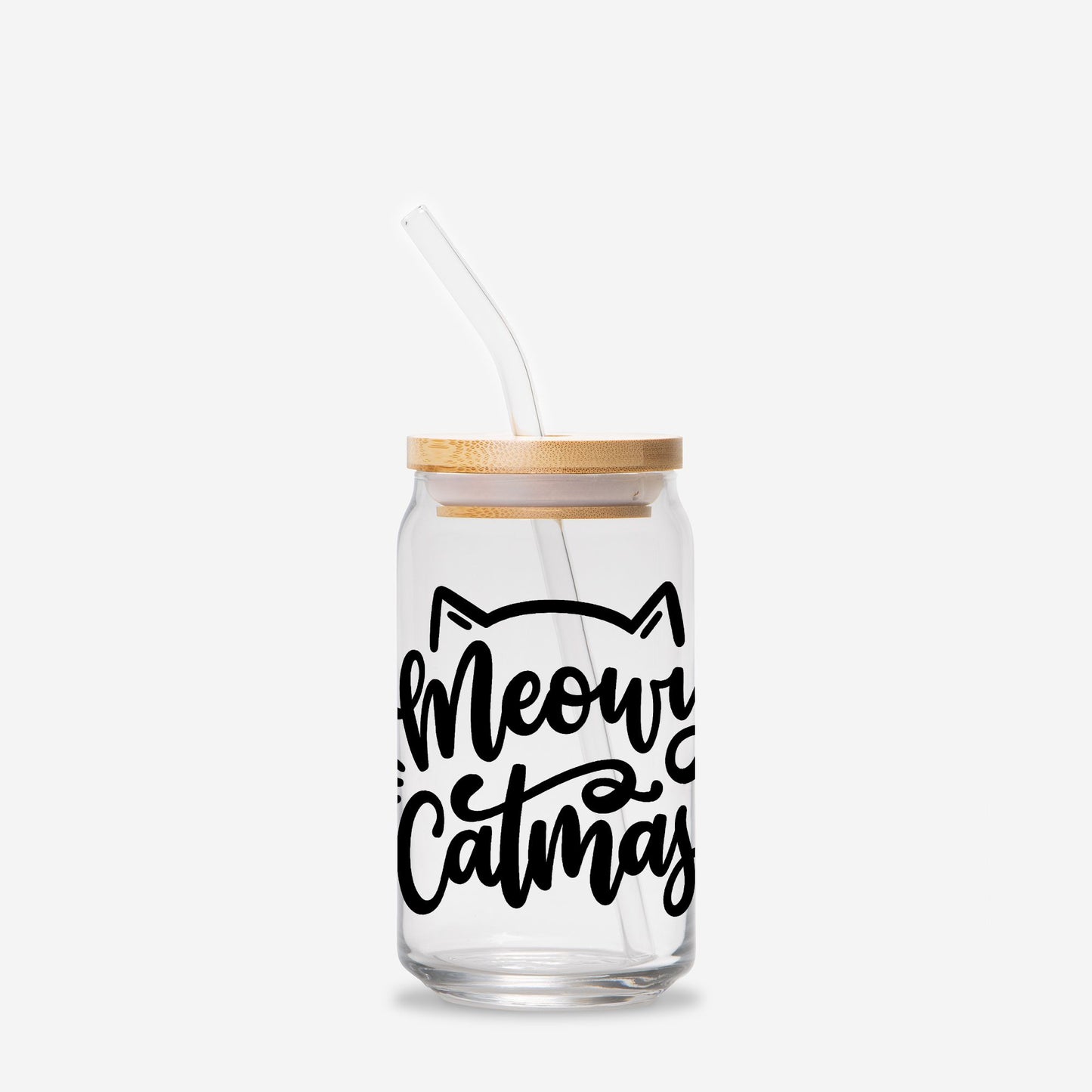 Meowy Catmas Glass Can