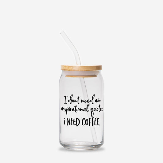 No Quotes Glass Can