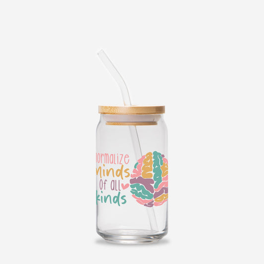 Different Minds Glass Can 16oz